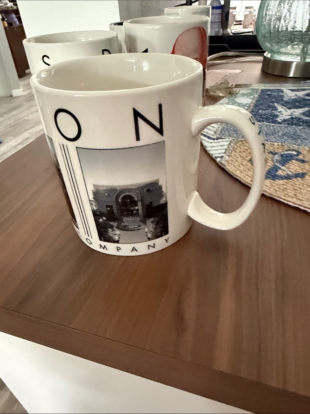 Starbucks White Mug with Black Chicago Cityscape Panels - Picture 3 of 4